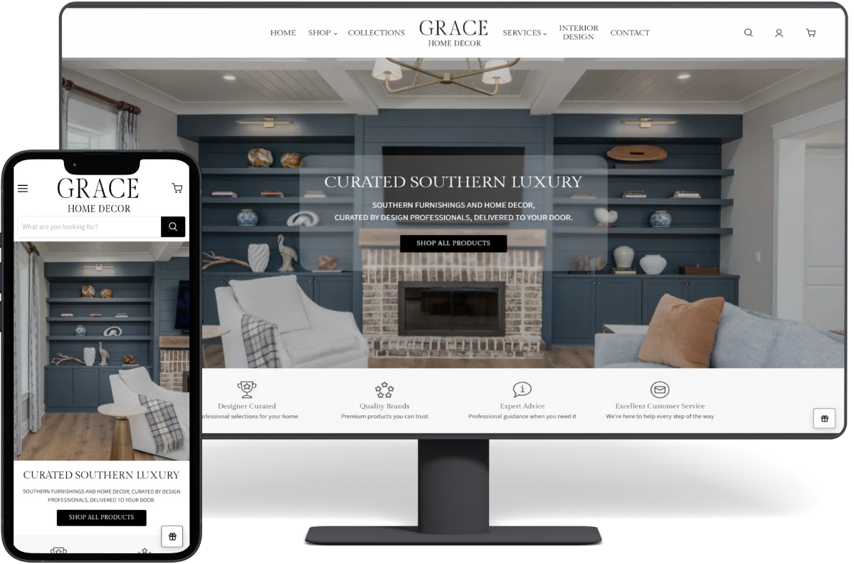 Grace Home Decor - E-Commerce Website for Home Decor Products